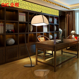 新中式落地灯现代简约客厅书房卧室落地台灯美式创意钓鱼灯落地灯