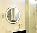 圆形浴室灯镜可防雾卫浴镜浴室防雾镜欧式美容镜LED灯镜子包邮