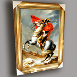 油画拿破仑欧式人物画有框画客厅壁画框玄关酒店办公室装饰画定制
