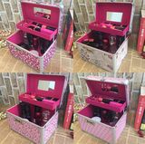 韩国专业化妆箱洗漱包手提多层美甲工具箱大容量铝合金密码锁
