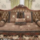 高档实木沙发垫现代中式沙发套定做红木沙发巾坐垫布艺防滑耐脏冬