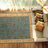 时尚高档美式田园进口纯羊毛地毯 卧室床前法式中式客厅茶几地毯