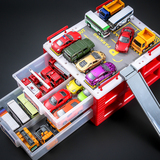 玩具汽车 儿童停车场 合金工程车 玩具车 警车巴士车模型 迷你车