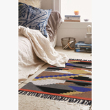 吸尘欧美手工织造卧室客厅羊毛几何宜家地毯图案设计北欧KILIM