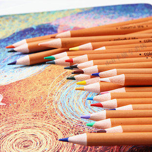 得力儿童素描绘画彩色铅笔安全无毒彩色绘图笔(18色)