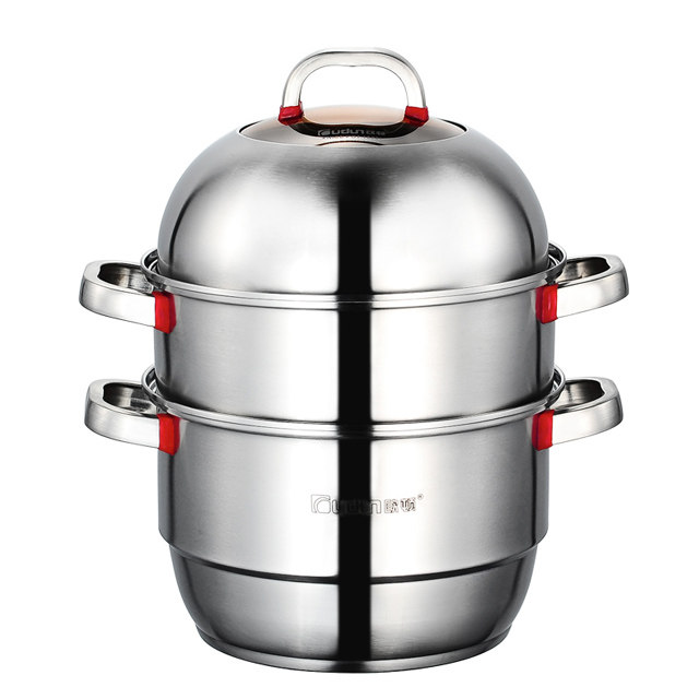欧顿不锈钢26cm三层蒸锅