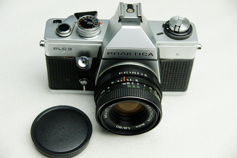 德国百佳 柏卡 praktica plc3 胶片相机 潘太康 pentacon 50 f1.