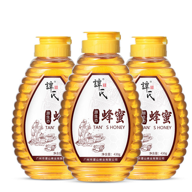 谭氏蜂蜜430g*3瓶纯天然蜂蜜