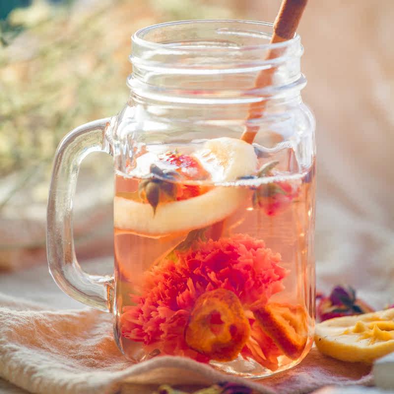 兰诗家苹果美颜茶美容养颜茶美白抗氧化玫瑰组合花茶叶果干水果茶