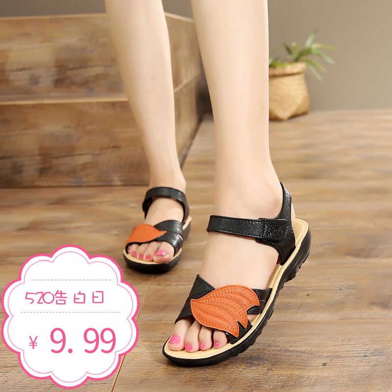 Exing Womens Shoes Summer Fashion Comfort Sandals Chunky Heel Outer Wear with Baotou Sandals