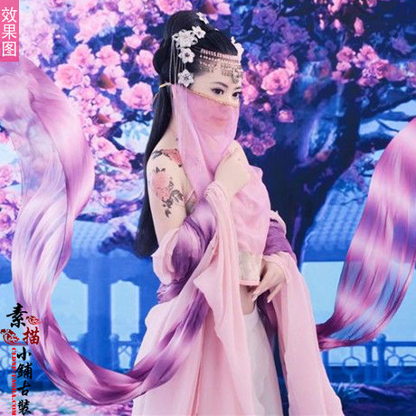 送psd模板 畅销款盘子女人坊摄影新款古装 性感古装写真服 花神