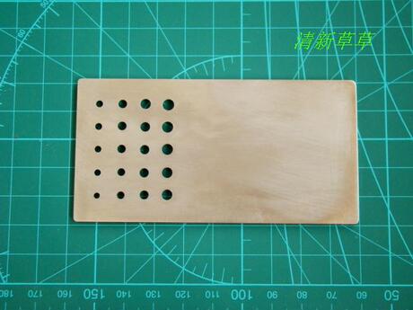 鸟笼工具 拉丝板 【2mm厚板材 20个孔】