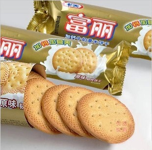 卡夫休闲食品100g富丽加钙牛奶薏米韧性饼干 一箱同城包邮