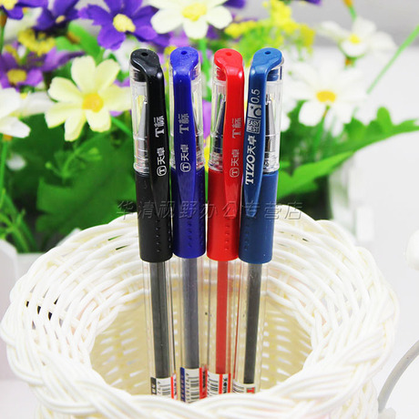 正品天卓好笔 欧标中性笔 经典子弹头办公水笔 0.5mm tg3119 四色
