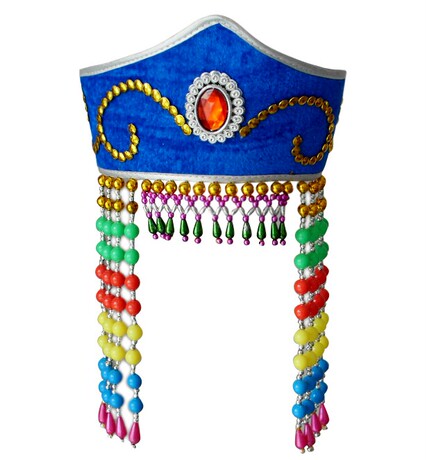 蒙古族头饰帽子女 蒙古舞头饰 演出头饰/帽子 可调节 多色