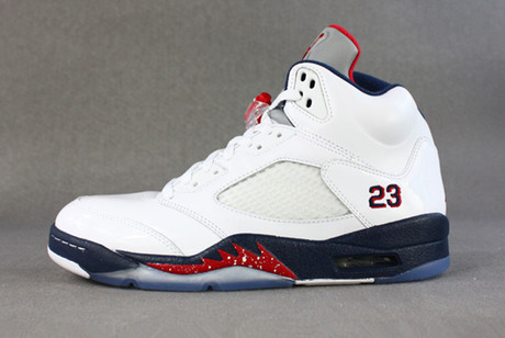 正品nike/耐克 air jordan5 aj5 乔丹5 独立日篮球鞋 136027-103