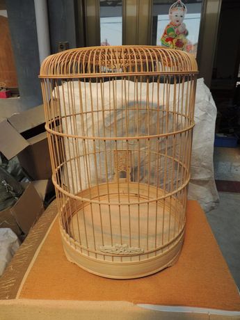 批发精品百灵笼半成品 diy鸟笼 宽圈双顶加密五合板底送配件鸟食