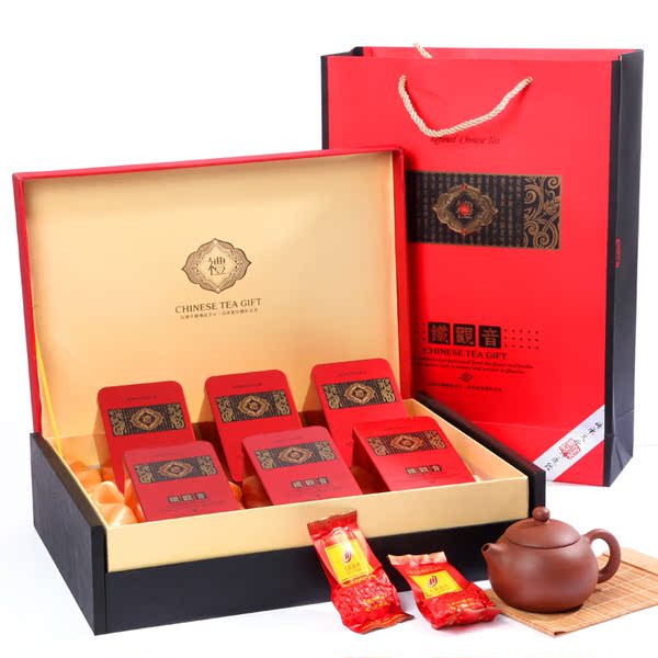 惠聚春秋 观音王 高档铁观音茶叶礼盒装 浓香型特级500g 2014春茶