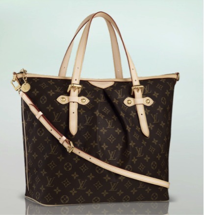 正品代购正品直邮lv palermo老花帆布单肩斜挎包,大号,m40146