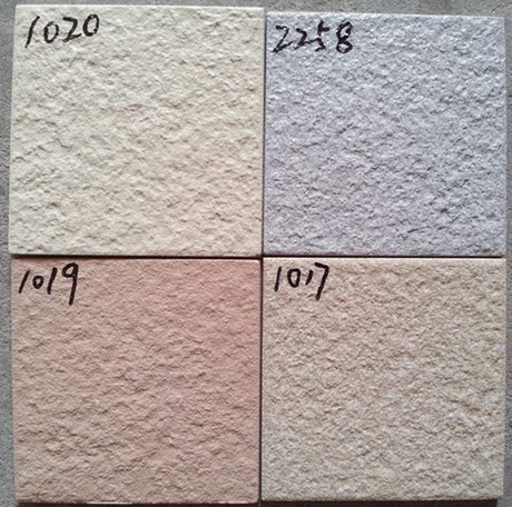 100*100彩色凹凸面通体外墙砖/小方砖/阳台小区别墅洋房