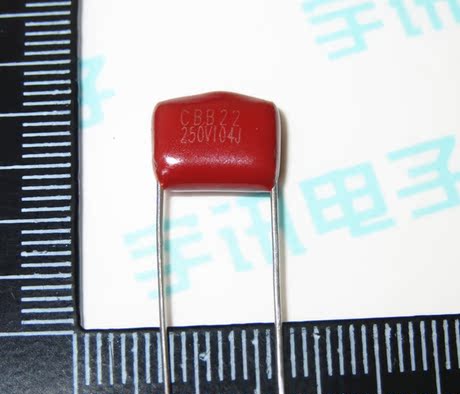 cbb 电容 250v104j 0.1uf 100nf p=10mm 全新正品