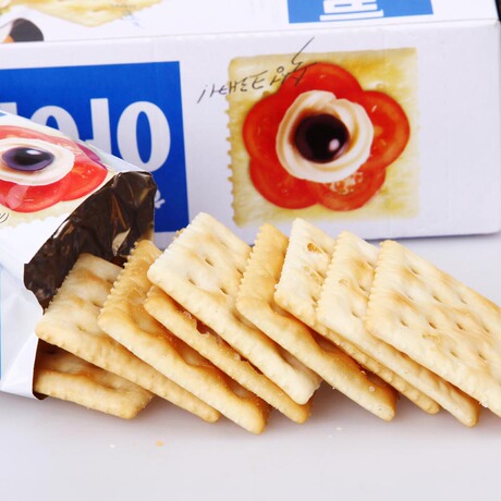 进口食品韩国零食无糖咸饼干 海太ivy苏打饼干 低卡低热量薄