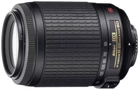 尼康af-s dx vr 变焦尼克尔 55-200mm f/4-5.6g if-ed正品行货