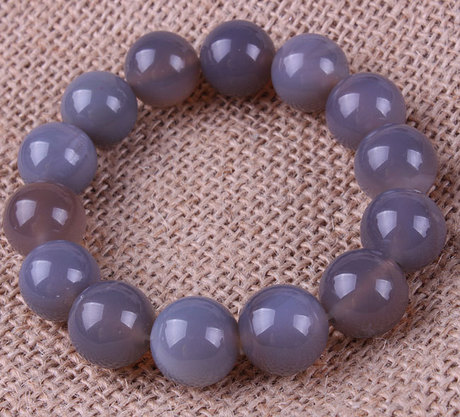 男女生款 精品纯天然a货水胆玛瑙手串12mm 佛珠手链水晶饰品批发