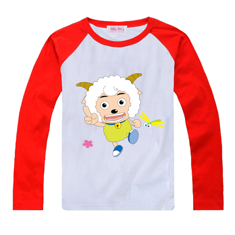 春秋喜羊羊纯棉儿童长袖t恤 喜洋洋打底衫内衣男童童装宝宝衣服好