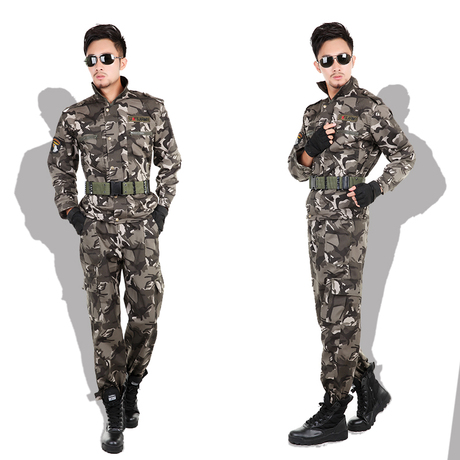 2014秋季男士野战作训套装男迷彩服军旅多口袋工作服户外服装军装