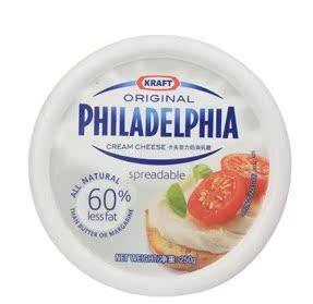 kraft/澳大利亚卡夫菲力涂抹奶油芝士奶酪酱(原味)60%