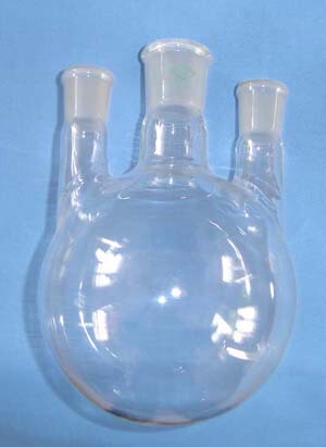 蜀牛牌 玻璃三口烧瓶 直三口瓶 圆底反应瓶 24口 250ml