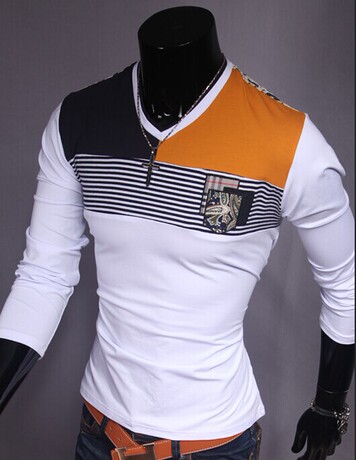 kama罗宾汉 hare迪奥ck潮男装2014秋款韩版森/马代购男士长袖t恤