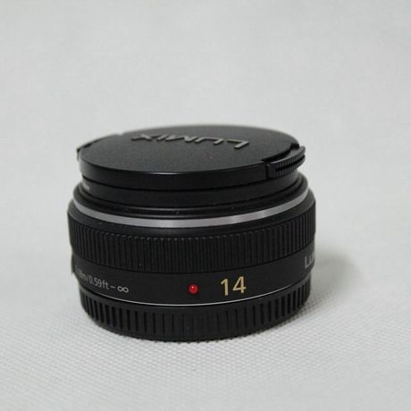 二手原装 松下14mm f2.5 松下14mm镜头 松下14mm定焦镜头饼干镜头