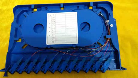 odf盘一体化托盘 含 12芯束状尾纤 熔纤盘 sc法兰 法兰盘 太平
