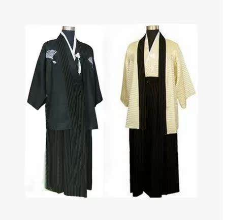 日本式传统男士正和服cosplay外套装儿童 东洋武士民族和服男正装