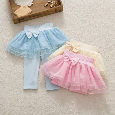 1-2-3岁小女孩裙裤春秋 一两三周岁女宝宝纯棉打底裤2014新女童装