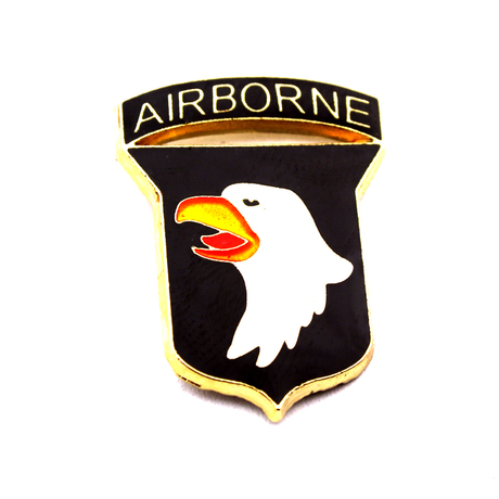 军迷美军第101空降师 胸章胸徽 臂章 金属徽章 标 部门军种识别章