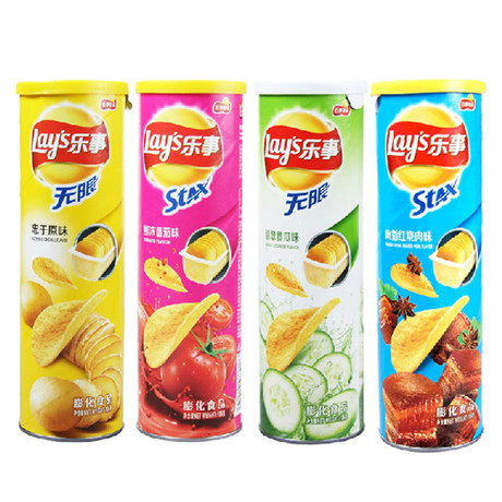 百事乐事薯片104g 原味 烤肉 黄瓜 番茄 办公室休闲零食膨化食品