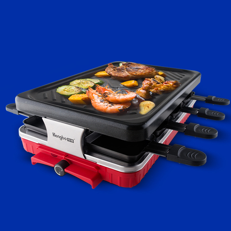 电烤炉电热烧烤炉无烟烤肉机亨博韩式商用家用电烤盘铁板烧sc-507