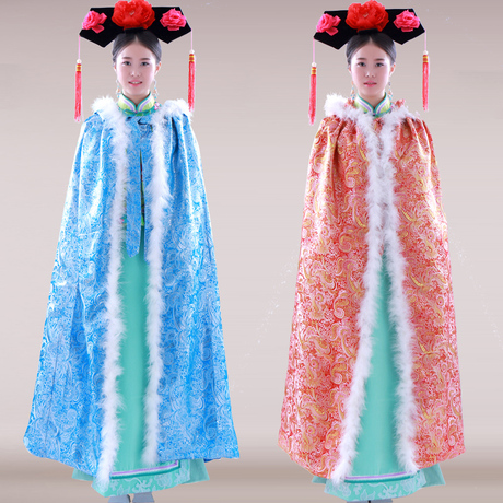 女士古装 披风斗篷 步步惊心若曦古装 清朝甄嬛斗篷 清朝小主服