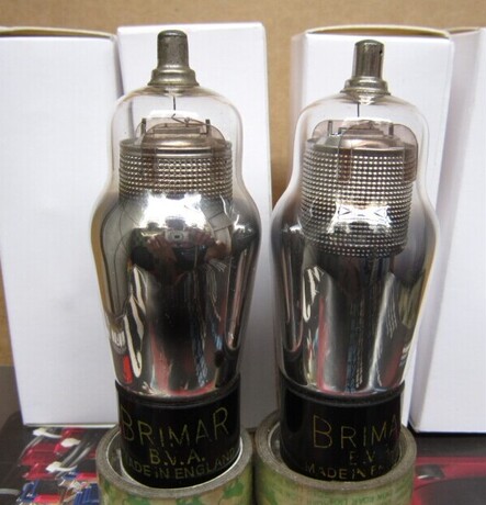 英国brimar宝马 cv1935/6j7g电子管,极品网屏