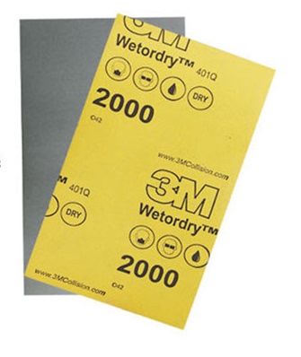 正品新包装3m抛光砂纸 2000目汽车补漆美容砂纸2000号美纹水砂纸