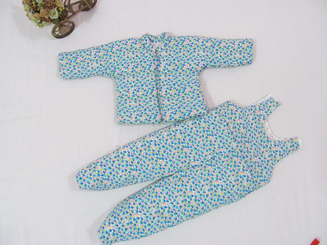 哎布布手工棉花婴幼儿棉衣宝宝棉袄棉裤儿童套装新生儿包脚春秋款