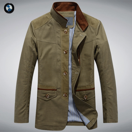 秋装新款2014正品德国宝马男装外套 男士时尚西装领休闲夹克 男