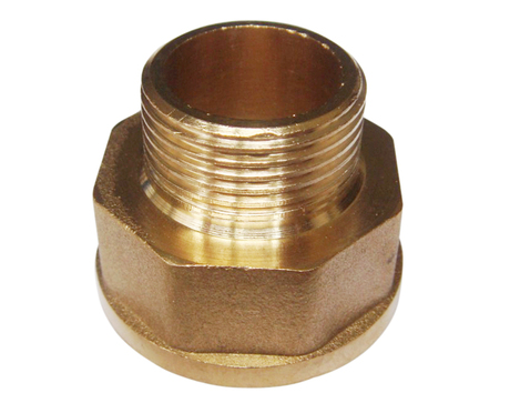 加厚铜接头 1寸变6分内外丝铜直接 1寸内丝转6分内丝铜直接铜直通