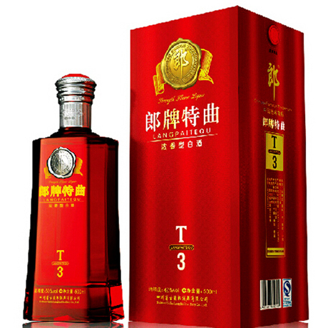 【天猫正品】郎牌特曲t3 42度 500ml 郎酒t3部分地区包邮