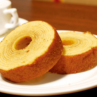 日本进口baum kuchen厚切北海道牛乳年轮蛋糕香浓鸡蛋黄油味300g