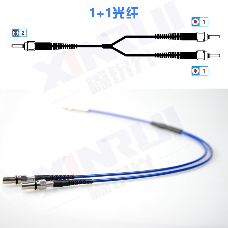SMA905-SMA905 quartz fiber jumpers stainless steel 300um 3m UV- visible light