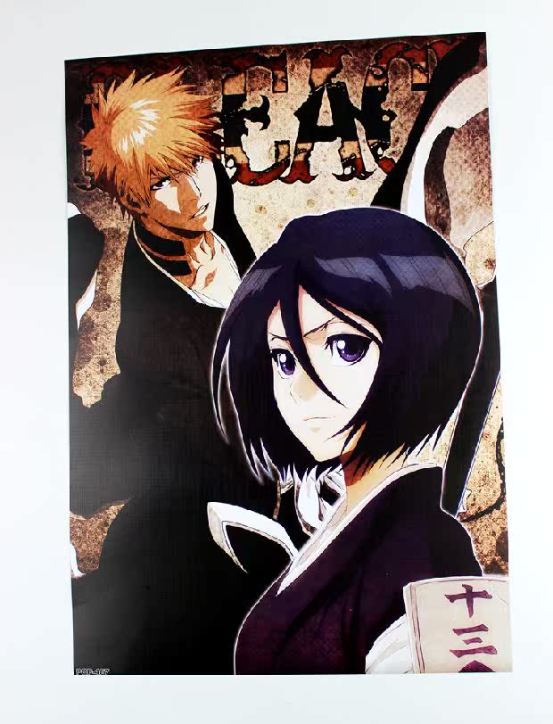 Death Bleach 8 bộ áp phích dập nổi Anime Nhật Bản xung quanh mô hình COS đạo cụ dán tường hoạt hình sticker đồ ăn dễ thương